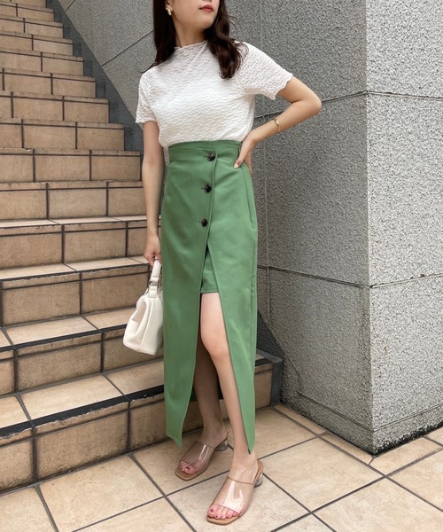 one after another NICE CLAUP スカート 新色追加 サイドボタン