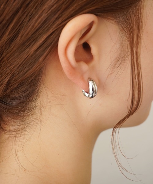 イヤリング 「 ammy. / エイミードット 」ぷっくり メタル クリップ