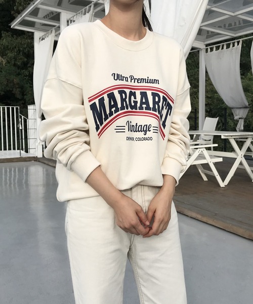 ヴィータフェリーチェ VitaFelice ロゴ スウェット （IVORY） ヴィータフェリーチェ VitaFelice ロゴ スウェット （IVORY