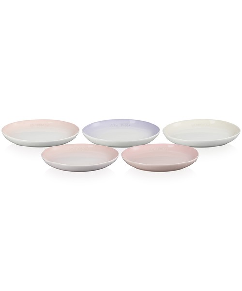 Le Creuset 食器 スフィア・プレート 22cm (5枚入り) ピンク
