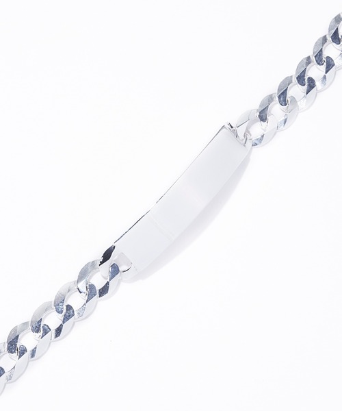 バングル 「NEW BROWN」military plate chain bangle メンズ レディースの画像