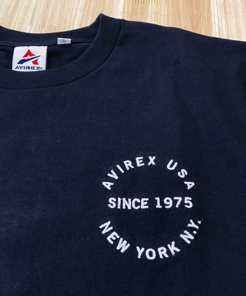 AVIREX tシャツ VARSITY LOGO 2.0 ロングTシャツ メンズ