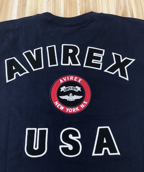 AVIREX アヴィレックス VARSITY LOGO 2.0 ロングTシャツ AVIREX tシャツ VARSITY LOGO 2.0 ロングTシャツ メンズ