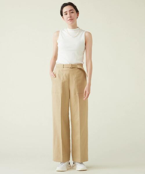 パンツ martinique/サマーツイードストレートパンツ 