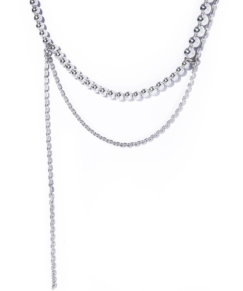 ネックレス 「quip queint」bowling mix chain necklace QU029 レディースの画像