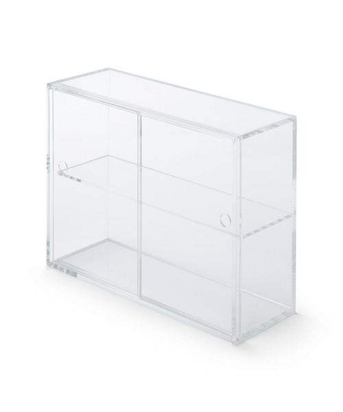 無印良品（MUJI） 収納 アクリルコレクションスタンド引き扉付き・小