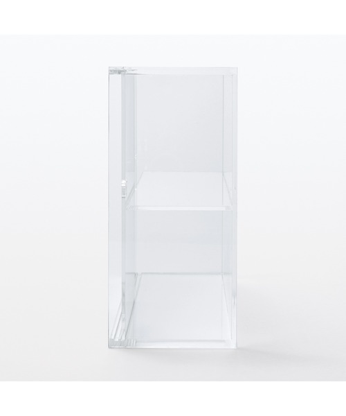 無印良品（MUJI） 収納 アクリルコレクションスタンド引き扉付き・小