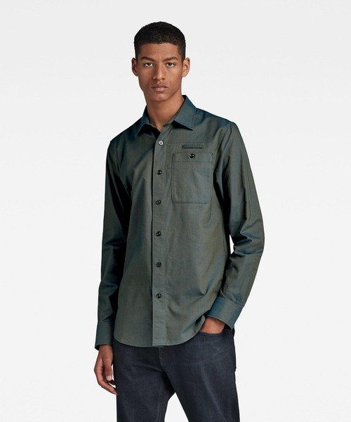 G-STAR RAW シャツ BRISTUM 2.0 SLIM SHIRT/ミリタリー