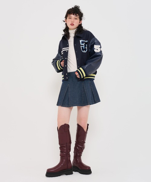 TINA:JOJUN スタジャン　オリジナルワッペンスタジャン TINA：JOJUN（ティーナジョジュン） スタジャン オリジナルワッペン