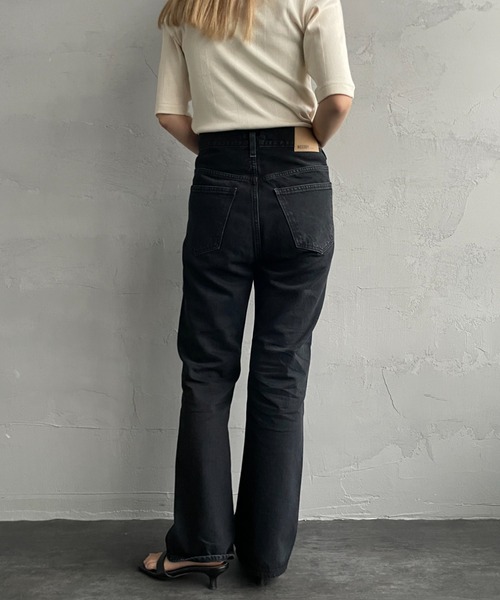 NEEDBY heritage 黒 ストレートデニムパンツ　最終値下げ NEEDBY heritage ジーンズ デニム デニムパンツ 「NEEDBY