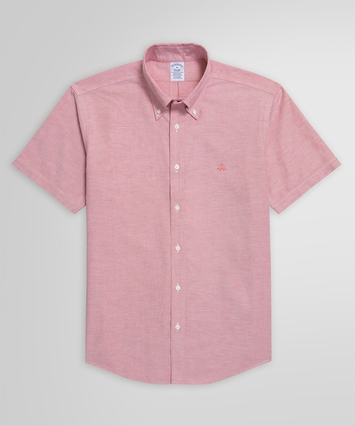 早い者勝ち！！！！！！！！！Brooks Brothers 半袖シャツ S 新品 ストレッチオックスフォード GFロゴ スポーツシャツ