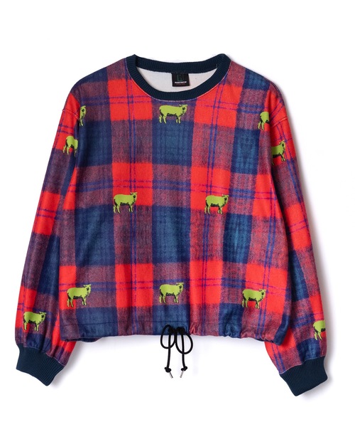 NON TOKYO プリントトップス NON TOKYO tシャツ PRINT FLEECE PULLOVER TOP レディース