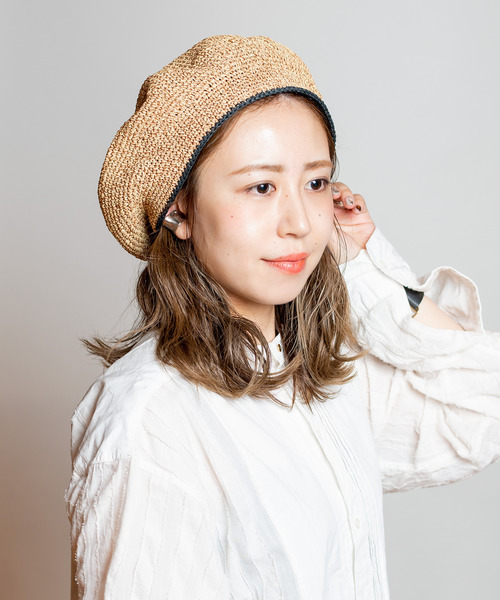 ☆ 新品タグ付き ☆ CA4LA / AIAS ベージュ CA4LA 「CA4LA」 ベレー帽 ONESIZE ベージュ レディース