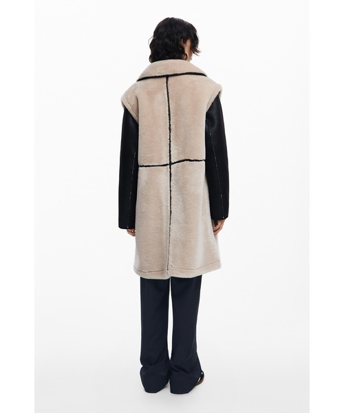 Desigualコート Long checkered coat women's I Desigual.com
