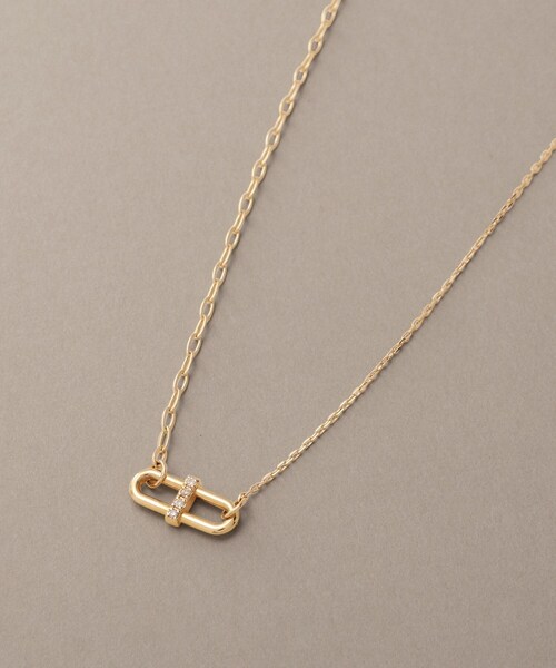 COCOSHNIK（ココシュニック） ネックレス K10ダイヤモンド PCモチーフ