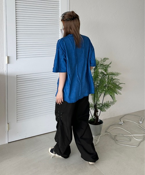パンツ スタッズサイドタックナイロンパンツ「SETUP着用可能