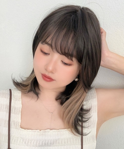 ウィッグ エクステ 「 イヤリングカラー コフレミディ