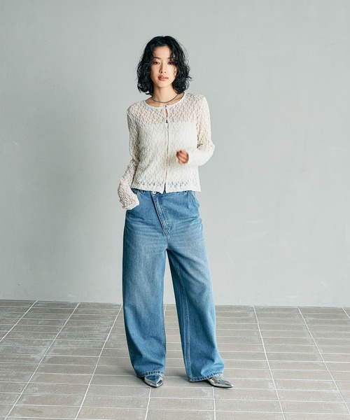 LEPSIM ジーンズ デニム デニムパンツ 「FOR I SERIES」アシメ
