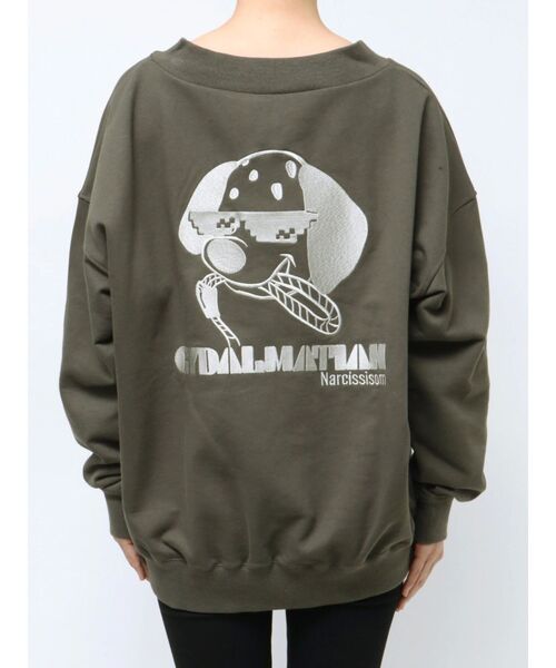 トレーナー スウェット GYDALMATIAN Vネックスウェットトップス レディース GYDA トレーナー スウェット GYDALMATIAN Vネックスウェット