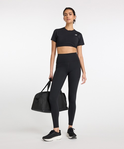 New Balance ニューバランス ハイライズレギンス ブラック M 美品 ニューバランス（new balance）（レディース）ハイライズ