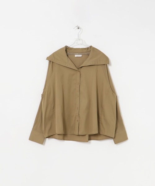 ブラウス シャツ square collar blouse レディース