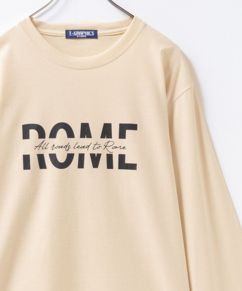【ロゴTプリントT】グラフィックTシャツ tシャツ T-GRAPHICS ロゴプリント長袖Tシャツ メンズ レディース
