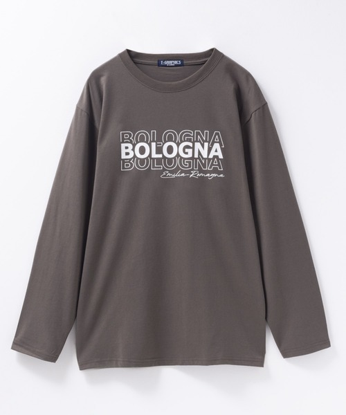 tシャツ T-GRAPHICS ロゴプリント長袖Tシャツ メンズ レディース
