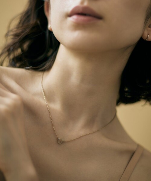 ネックレス 「トーン」 K18RBG ダイヤモンド ネックレス スキニー レディースの画像