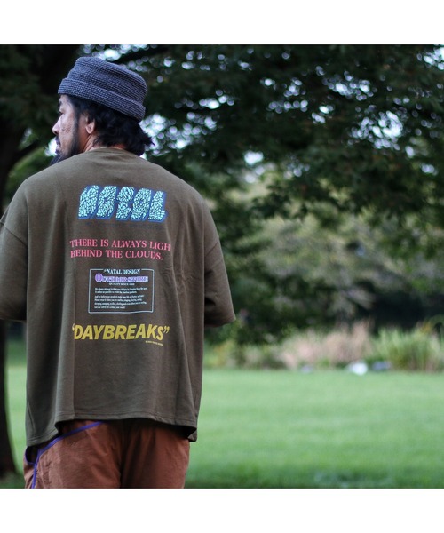 tシャツ HEMP WIDE TEE PRINTED DAYBREAKS 2 レディース メンズ natal design tシャツ HEMP WIDE TEE PRINTED DAYBREAKS 2