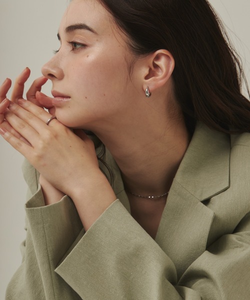 ciite' つけっぱなし ピアス ドロップフープピアス / drop hoop pierce