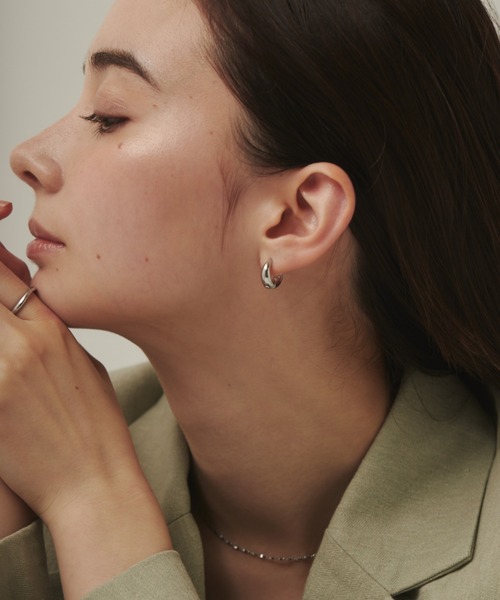ciite' つけっぱなし ピアス ドロップフープピアス / drop hoop pierce