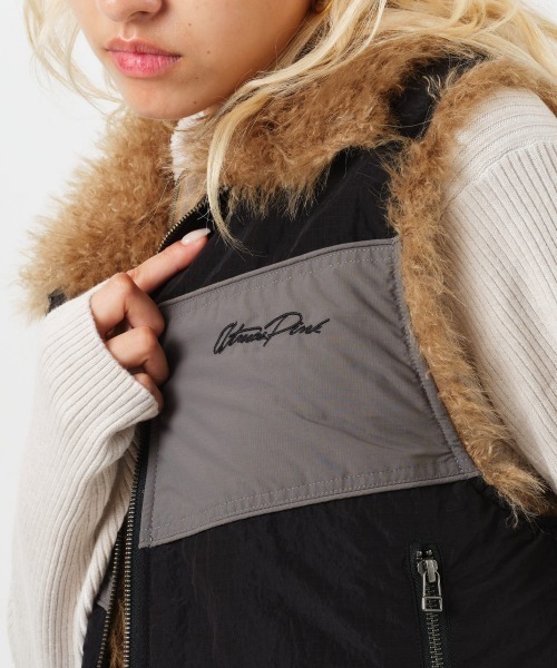 atmos girls ベスト ジレ pink Reversible Nylon Vest