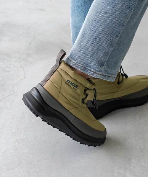 新品　ジョーヤ　ファー付き 防水ブーツ　23.5 モズ moz ダウン調防水ブーツ MZ-227001 （ブラック） -waja bazar