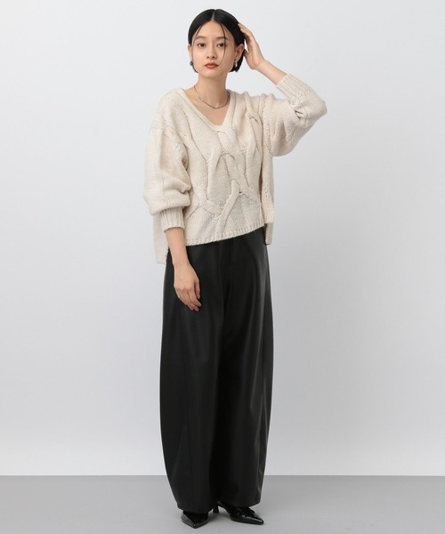 「A part by」 Vネックニット FREE アイボリー レディース_画像2