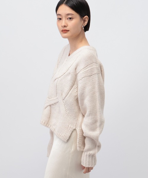 「A part by」 Vネックニット FREE アイボリー レディース_画像9