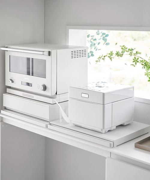 tower tower(タワー)2way キッチン家電下引き出し＆スライドテーブル