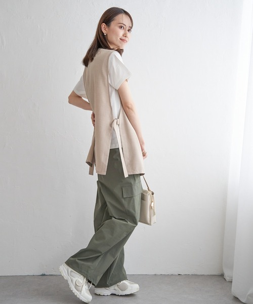 未使用級 プラージュ 24AW ベスト ジレ スキッパー サイドスリット 未使用級 プラージュ 24AW ベスト ジレ スキッパー サイド