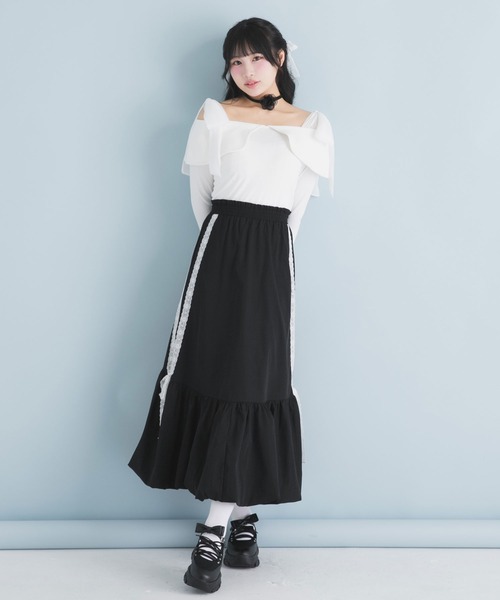 DearMyLoveRose（ディアマイラブローズ） スカート サイドレースリボン