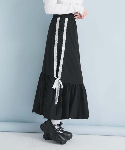 14日までお取り置き中❗️ROSARYMOON 新品　スリットプリーツスカート rosarymoon side open skirt
