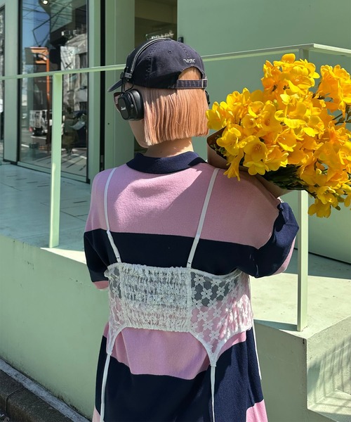 Alley Tokyo チュニック シャツちらりラガーチュニック : ZOZOTOWN