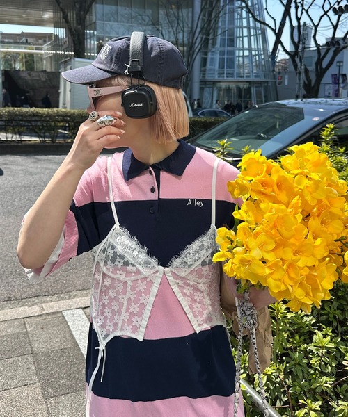 Alley Tokyo チュニック シャツちらりラガーチュニック : ZOZOTOWN