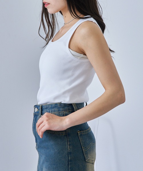 人気ノースリーブ タンクトップ ワンフォークロージング 1111clothing ◇STARTER ロゴテープ