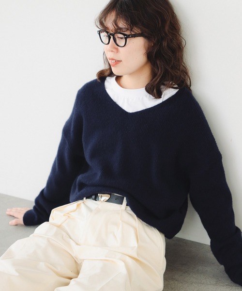美品 BEAMS ビームス ニット襟 スパニッシュカラー 牛革 袖レザー 