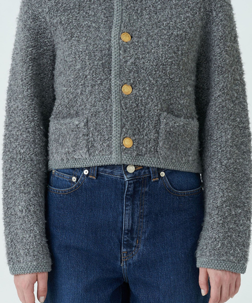 完売品⭐︎マカフィ⭐︎グレー タグ付き新品カーディガン MACPHEE（マカフィー） カーディガン S グレー レディース : ZOZOTOWN