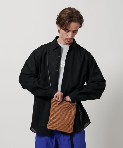 R*S様 LA UNIQA ブラックレザーショルダーバッグ BEAUTY&YOUTH UNITED ARROWS（ビューティーアンドユース