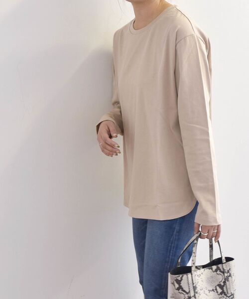 「SHIPS any」 長袖カットソー ONE SIZE ホワイト レディース SHIPS any 「SHIPS any」 長袖カットソー ONE SIZE ホワイト