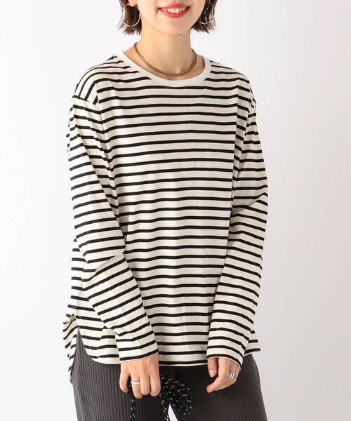「SHIPS any」 長袖カットソー ONE SIZE ホワイト レディース SHIPS any 「SHIPS any」 長袖カットソー ONE SIZE ホワイト