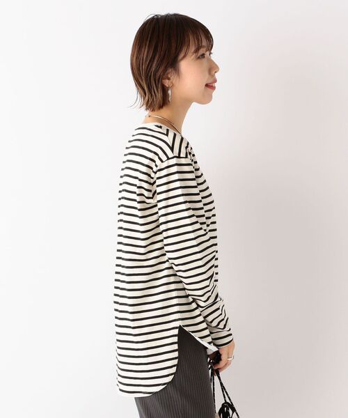 「SHIPS any」 長袖カットソー ONE SIZE ホワイト レディース SHIPS any 「SHIPS any」 長袖カットソー ONE SIZE ホワイト