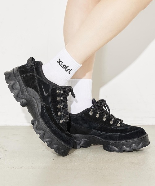 靴 xxg_dxx X-girl（エックスガール） 靴下 LOGO 2P SOCKS レディース : ZOZOTOWN