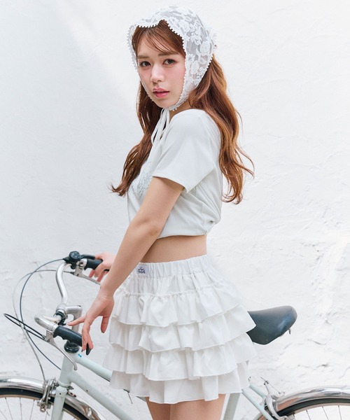 OLIVE des スカート フリルティアードスカパン : ZOZOTOWN Yahoo
